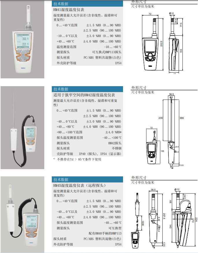 手持式溫濕度計