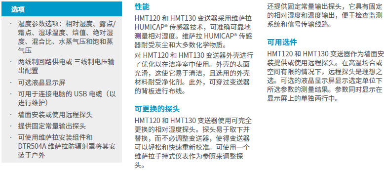 hmt120溫濕度傳感器